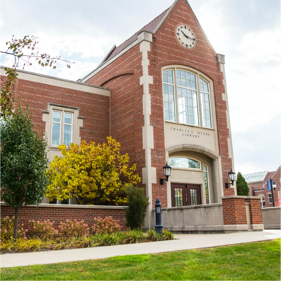 Charles C Myers Library entrance