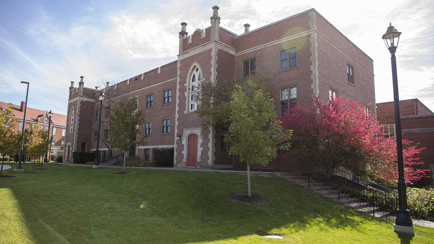 Van Vliet Hall in the sunset